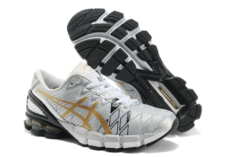asics running en soldes, Asics Soldes Chaussures de Running Gel-Kinsei 5 Homme - Blanc RJ83344 asics gel